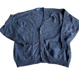 VTG Pendleton Men's 100% Pure Virgin Wool Cardigan Size L *Estimated* Academia